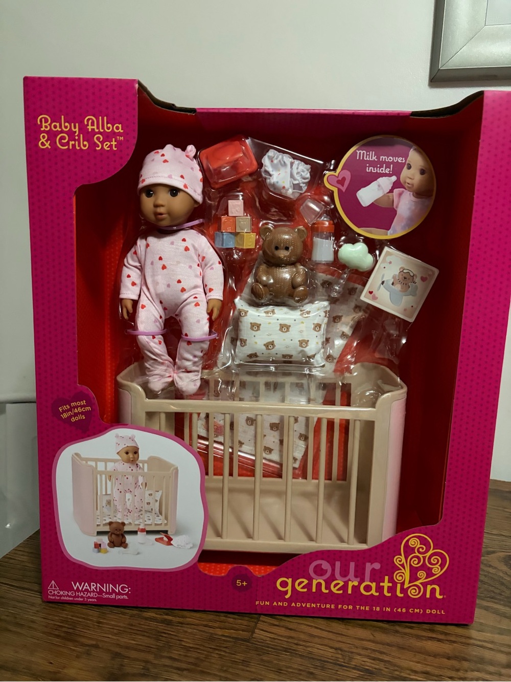 Our generation baby alba crib set new
